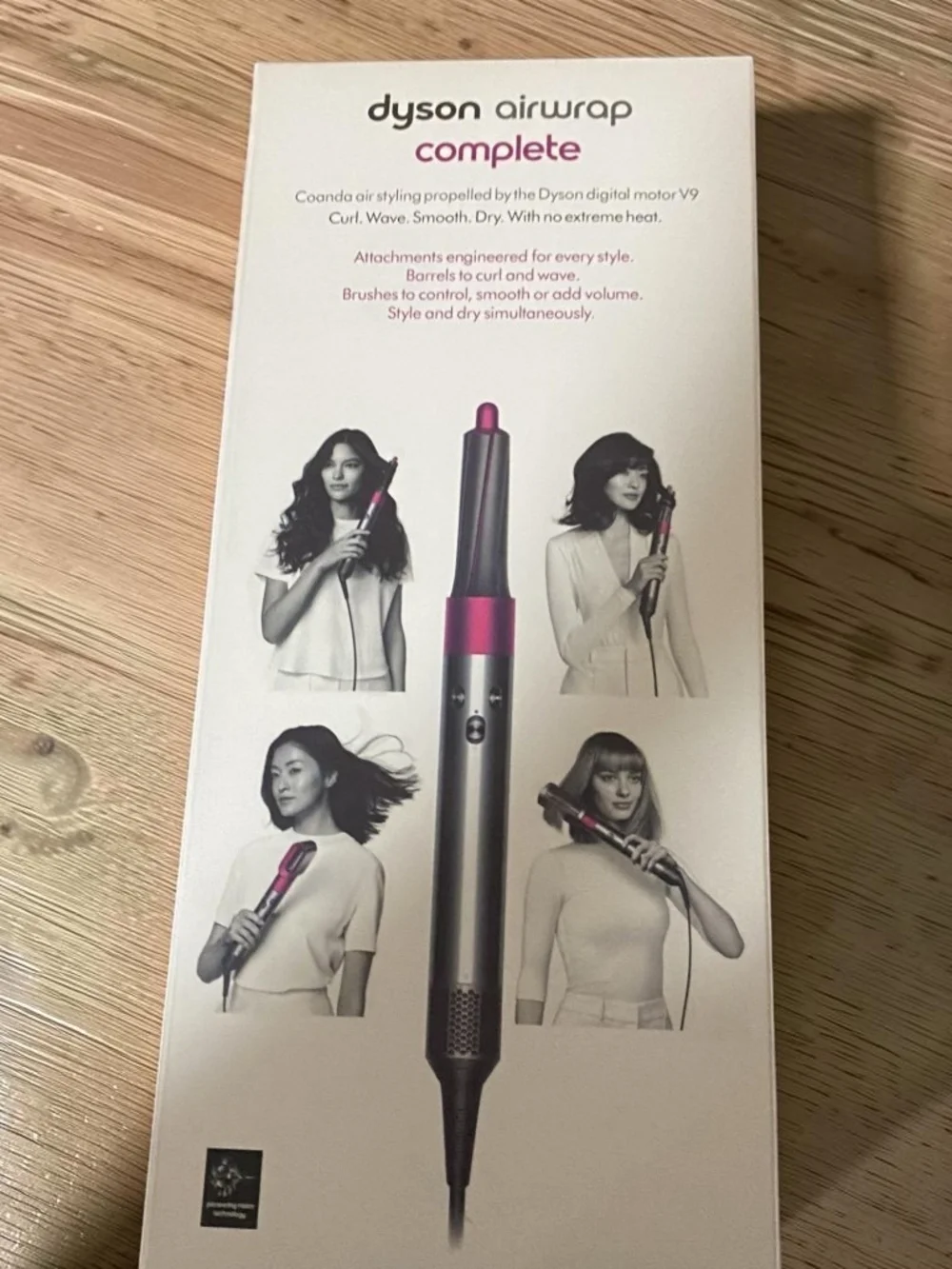 New Dyson Airwrap Complete Hair Styler HS01 Fuchsia Pink Nickel